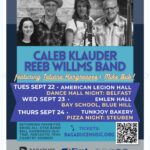 “Morning Maine” Featured Artist of the Week:  CALEB KLAUDER & REEB WILLMS BAND with TATIANA HARGREAVES + MIKE BUB