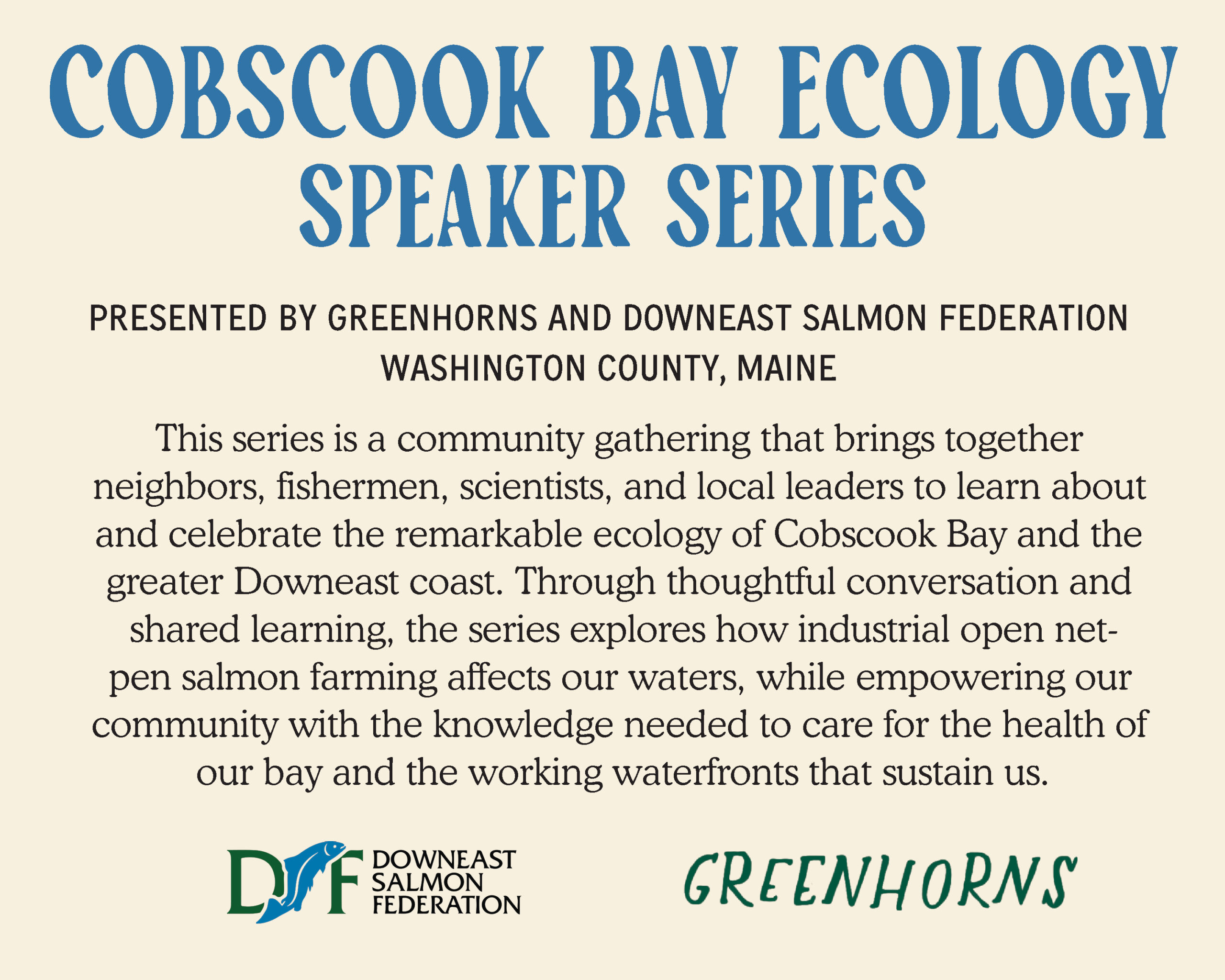Cobscook Bay Ecology Series: Peter Neill and Lavinia Currier