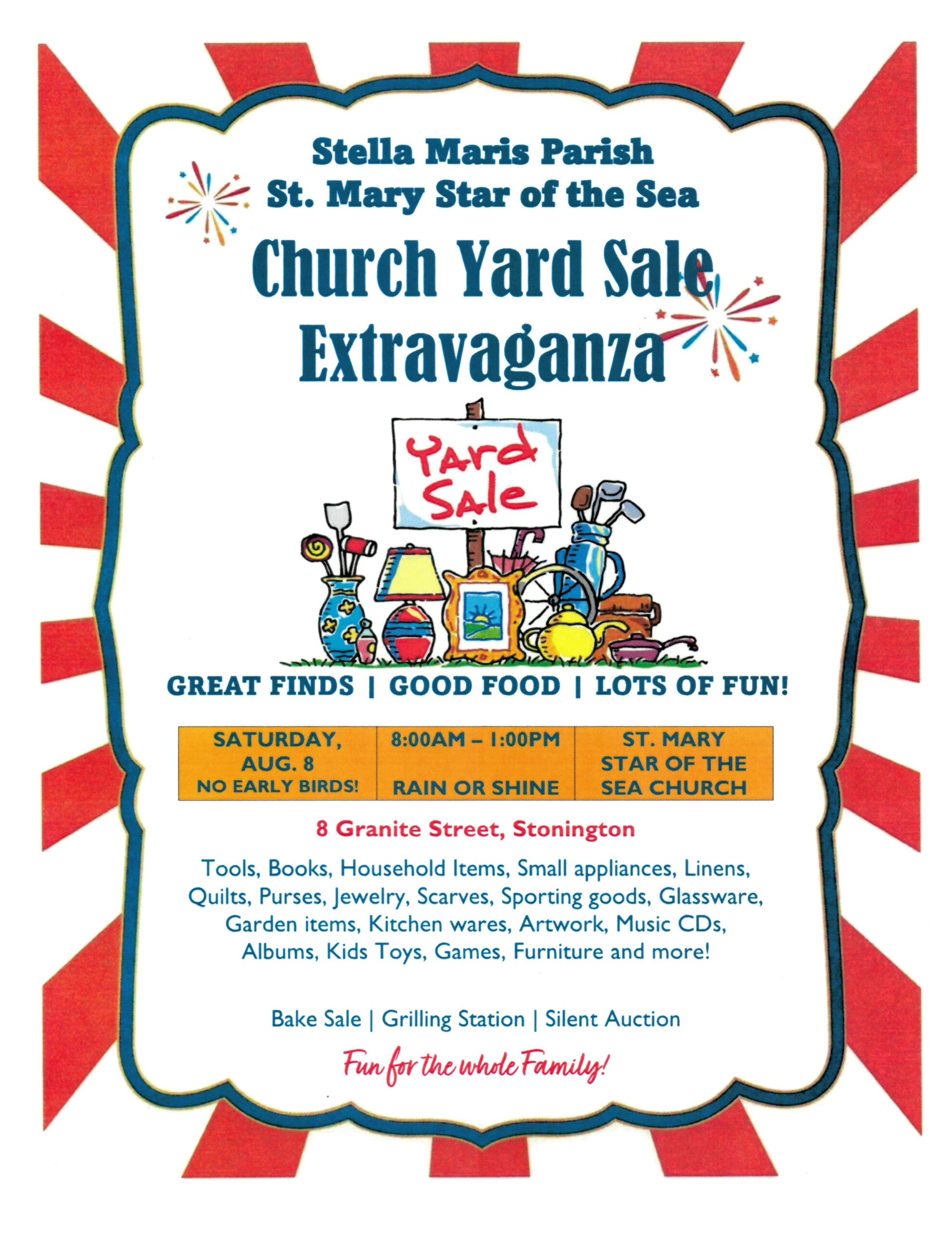 St. Mary Star of the Sea Church Yard Sale Extravaganza