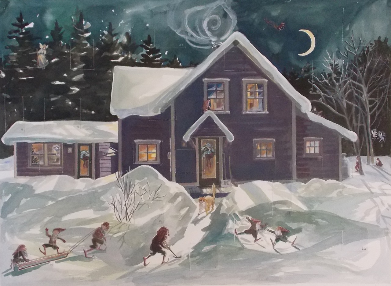 Opening Reception: Blessings – Advent Calendars by Annie Poole