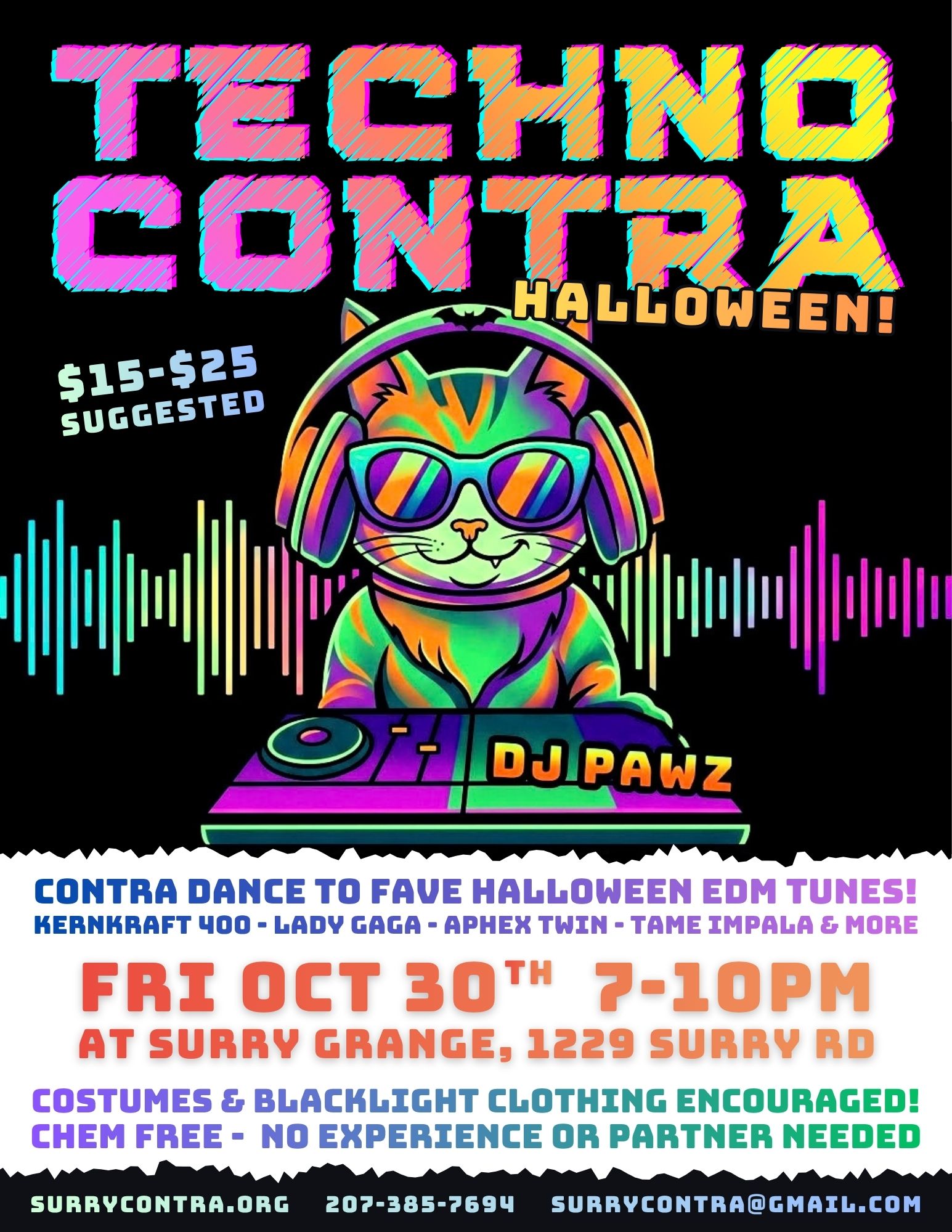 Halloween Techno Contra Dance Party!