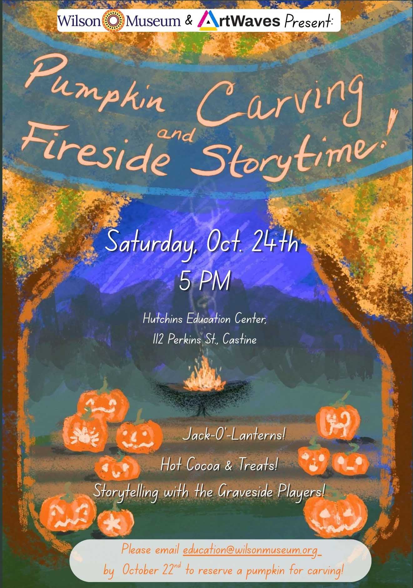 Pumpkin Carving & Fireside Storytime