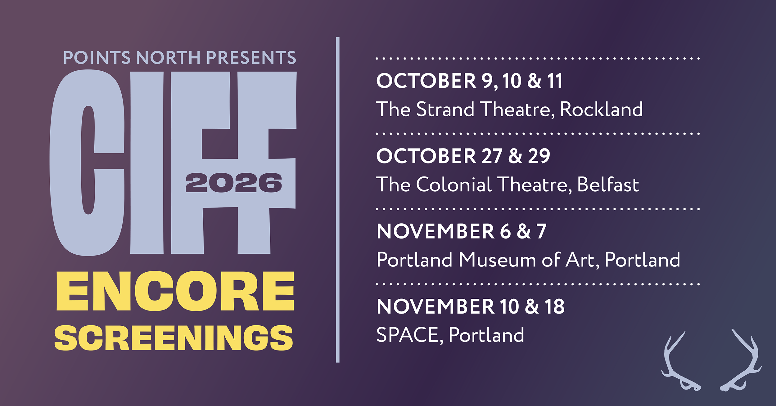 Points North Presents: Camden International Film Festival Encores